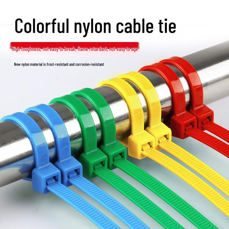 Red 3x100mm Colored Cable Ties, 1.8mm Wide, Multi-Color Options, Pack of 1000