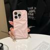 Pink 3D Water Ripple Soft Case for iPhone 15 Pro Max and iPhone 13