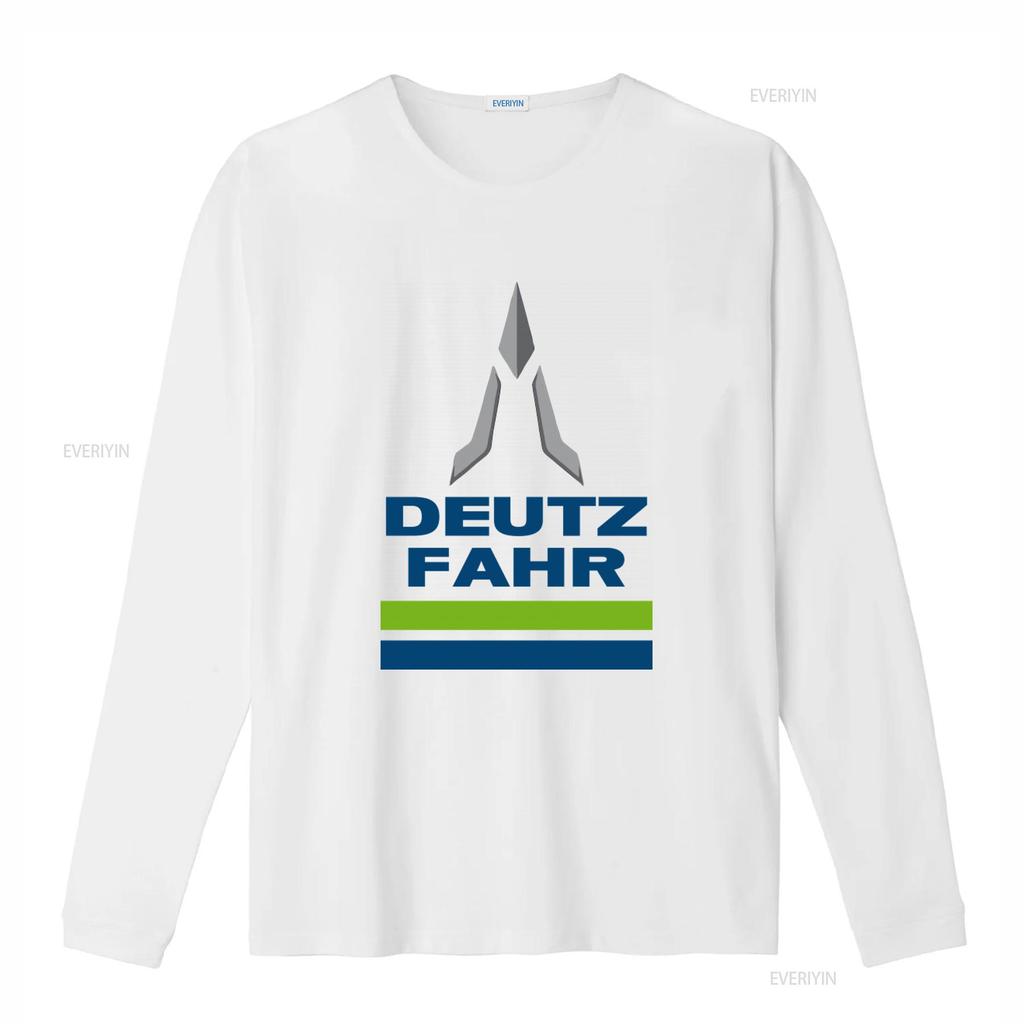 Deutz Fahr Logo Print T-Shirt für Herren Stilvoll und Bequem vintage Gewaschen Grafik Leicht Unisex Vielseitig homme Lässig