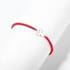 New Stainless Steel Angel Bracelet Handwoven Women's Adjustable Black Red Pink Woven Angel Bracelet