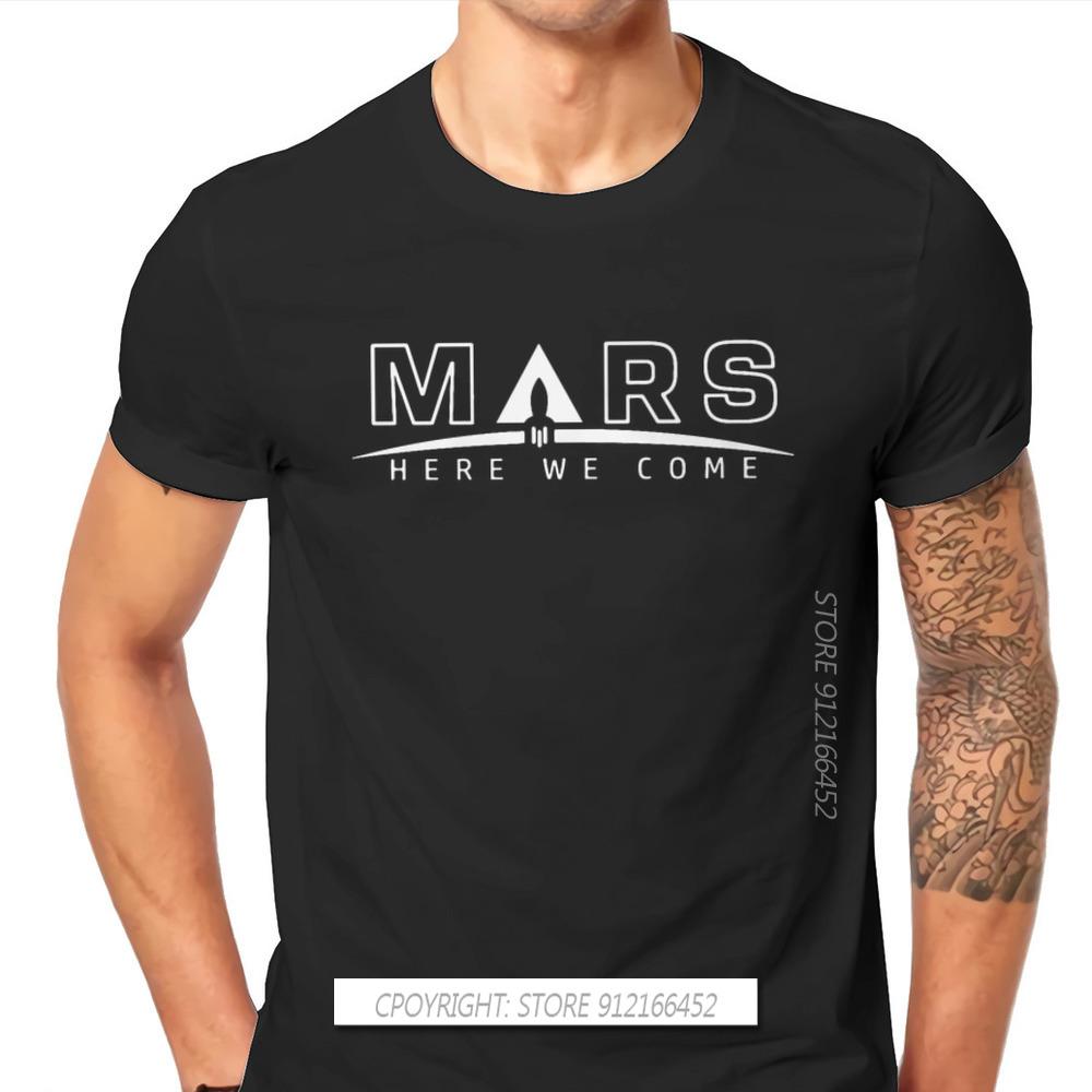 

Here We Come Style TShirt Mars Perseverance Rover Exploration Top Quality Hip Hop Graphic T Shirt Ofertas - Men s Summer Cott... S разноцветный