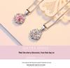 925 Silver Cherry Blossom Pendant Necklace - Simple, Versatile Clavicle Chain for Women, Ideal Birthday Gift
