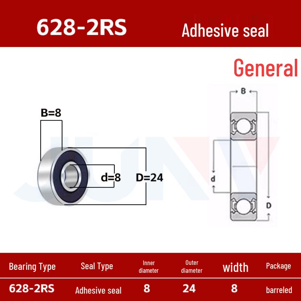 High-Speed Miniature Bearings 623-629 for Toys and Motors (ZZ/RS)