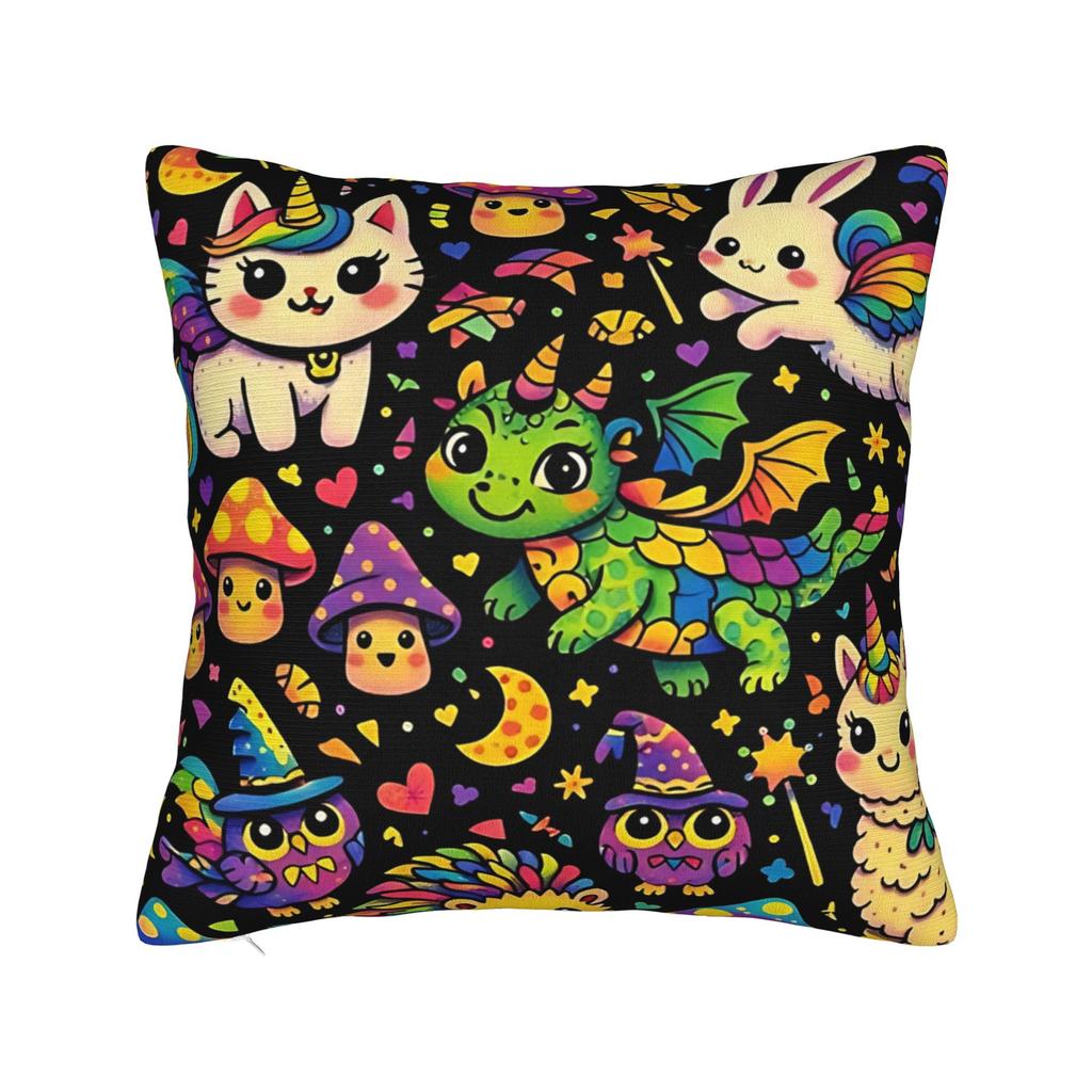 Dragon Tales Pillow Case  Comfy Pillow Cover Morden Cushion Cover For Living Room Chair