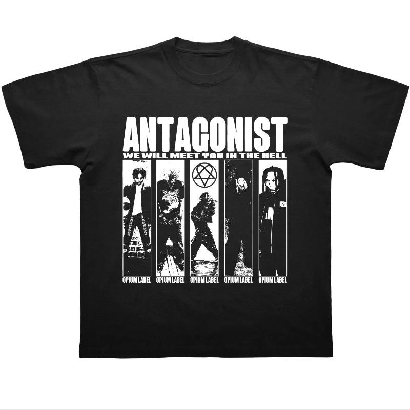 

The Latest Hot Sale Popular Street Style Short Sleeves Loose and Breathable Men s and Women s Same Round Neck Cotton T-shirt 4XL