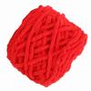 Single Thick Ice Strip Yarn Needle Knitting Woven Blanket Slipper Line(Milk White)