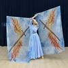 Multicolor Belly Dance Accessories Props Scalable Rods Colorful Scarves Flag  Dance Performance