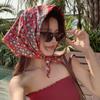 70*70cm Cotton And Linen Handkerchief Small Hair Scarf For Women Cute Plain Bag Scarfs Female Fashion Print Scarves For Women