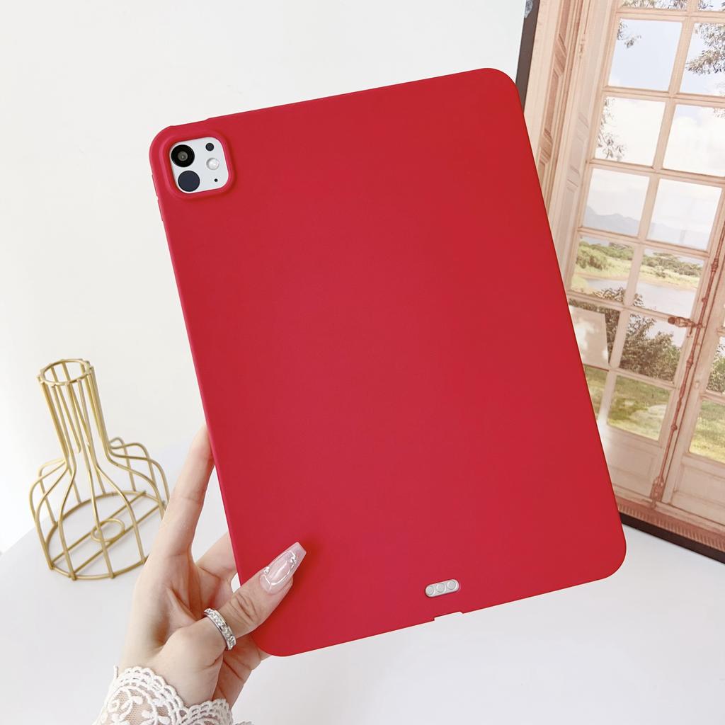 Pro iPad Pro 11 (2024) Pouzdro Soft TPU s povrchem jako kůže pro ochranu tabletu