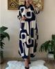 2026 Women's Plus Size Autumn/Winter Long Sleeve Printed Dress