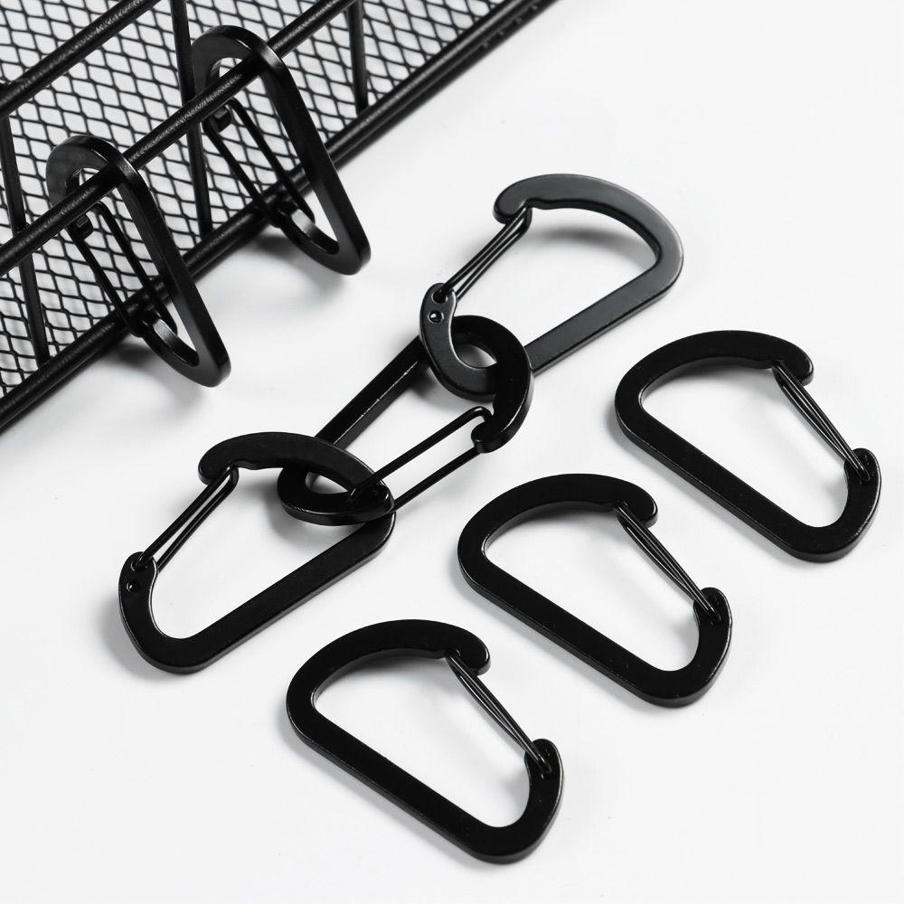 1/4/8pcs Aluminum Alloy Outdoor Packback Buckles Water Bottle Hooks Snap Clip Keychain D Carabiner