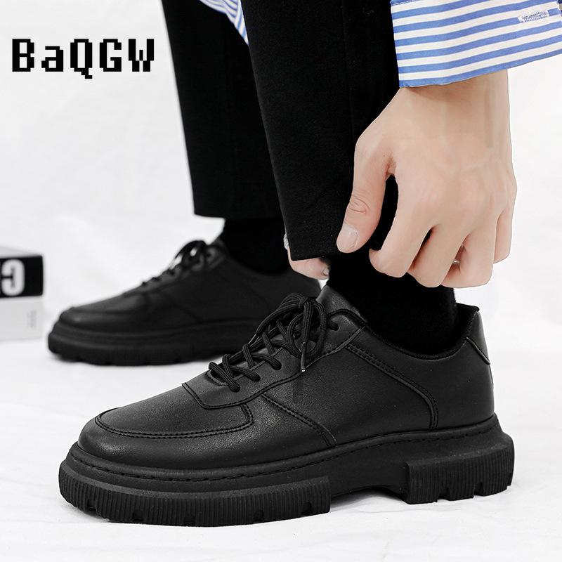 Модные повседневные кожаные туфли — фото 3