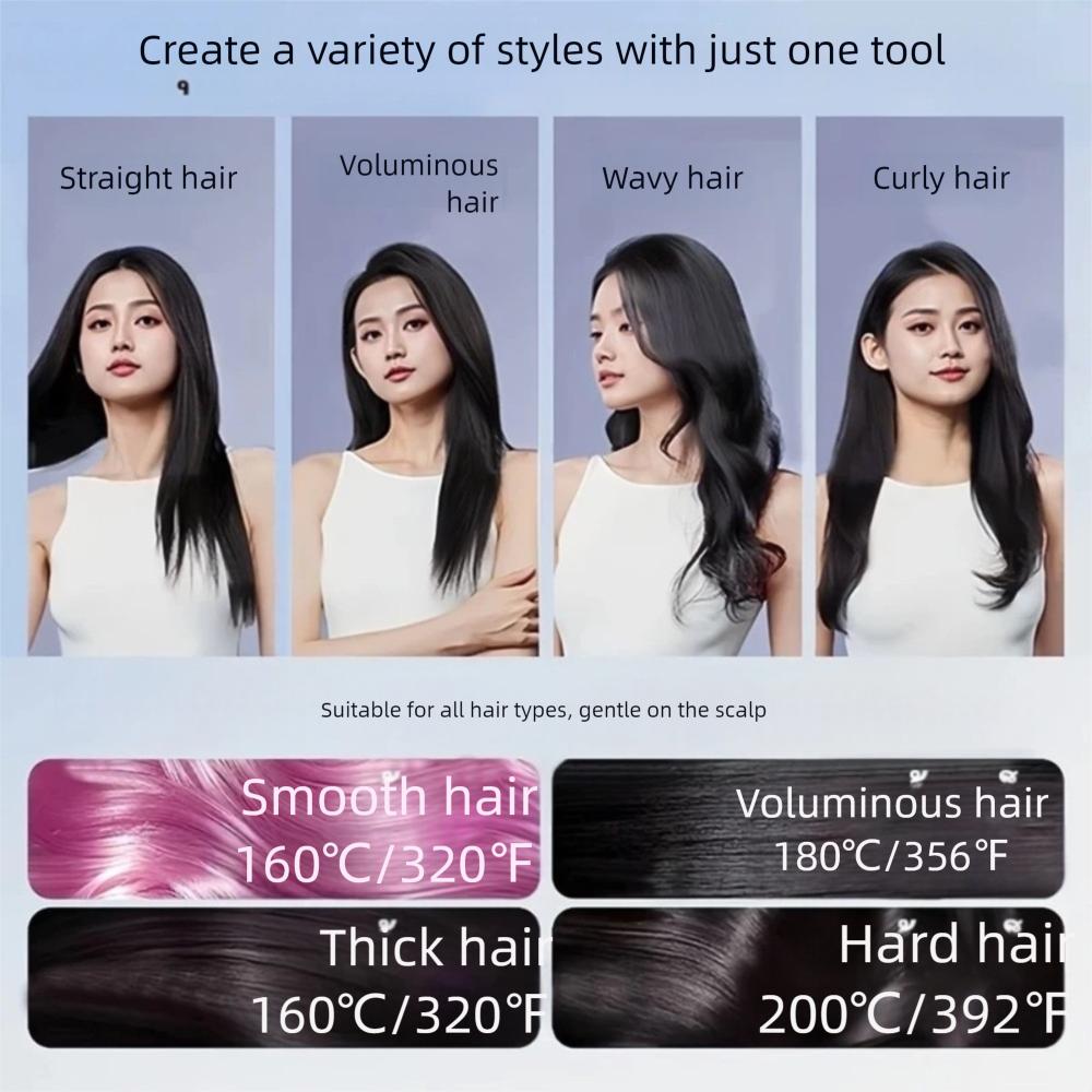 Cordless Hair Straightener Comb Anti-Scald Electric Heated Hair Comb  Hair Styling Tool