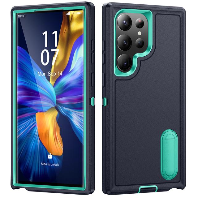 

Противоскользящий защитный чехол для защиты от падения с капюшоном для Samsung Galaxy S23 Ultra S22 Plus A53 A14 A13 5g, аксессуары для мобильных телефонов, чехлы for A14 5G SM-A146 темно-синий