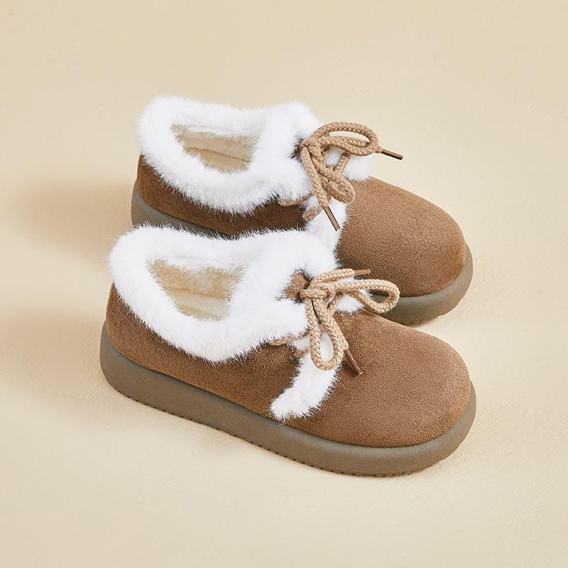 

Женские зимние теплые сноубутсы, пушистые из искусственной замши, обувь для ходьбы для женщин, повседневные, противоскользящие, удобные, короткие ботильоны для тренировок с подкладкой из искусственного меха 40 хаки