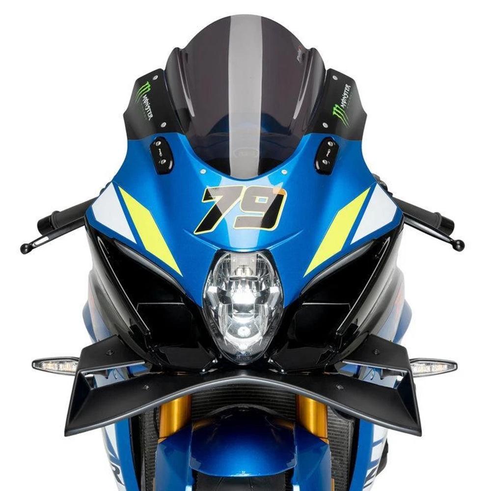 For Downforce Naked Frontal Spoilers Motorcycle Front Spoiler Kit Winglet Aerodynamic Wing GSX R1000 2017-2025 2024 GSX-R 1000 R