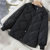 Chaqueta Corta Acolchada de Algodón y Plumas para Mujer Otoño e Invierno Chaqueta Acolchada de Algodón Actualizada para el Día a Día