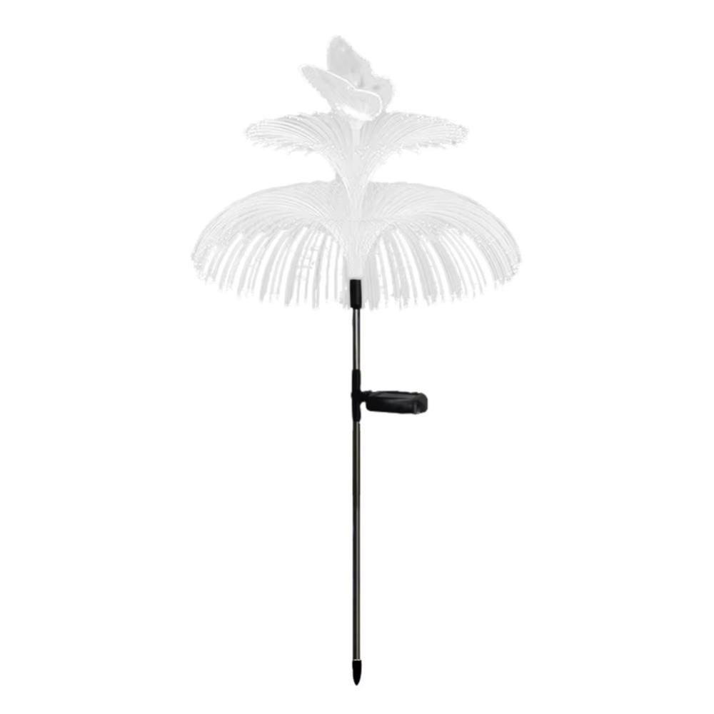 Colorful Outdoor Solar Light Waterproof Fiber Optic Lamp New Solar Jellyfish Lamp  Landscape Light