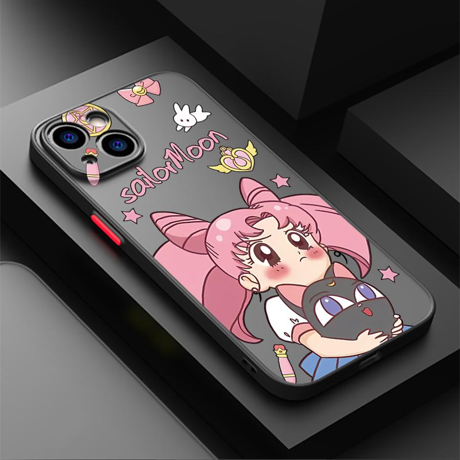 Cartoon S-Sailors Moon Funda Back Phone Cover Case for iPhone 17 Pro Max 15 Air 14 XS XR 13 Mini 7 8 SE 11 16 Plus 12