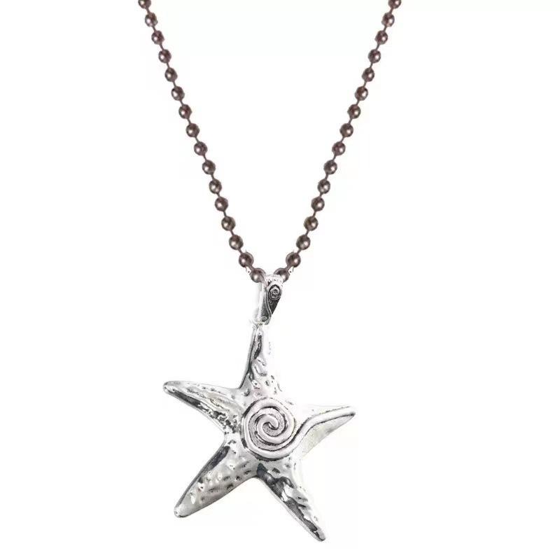 Y2K Retro Starfish Necklace for Women - Niche Subculture Style Collarbone Chain