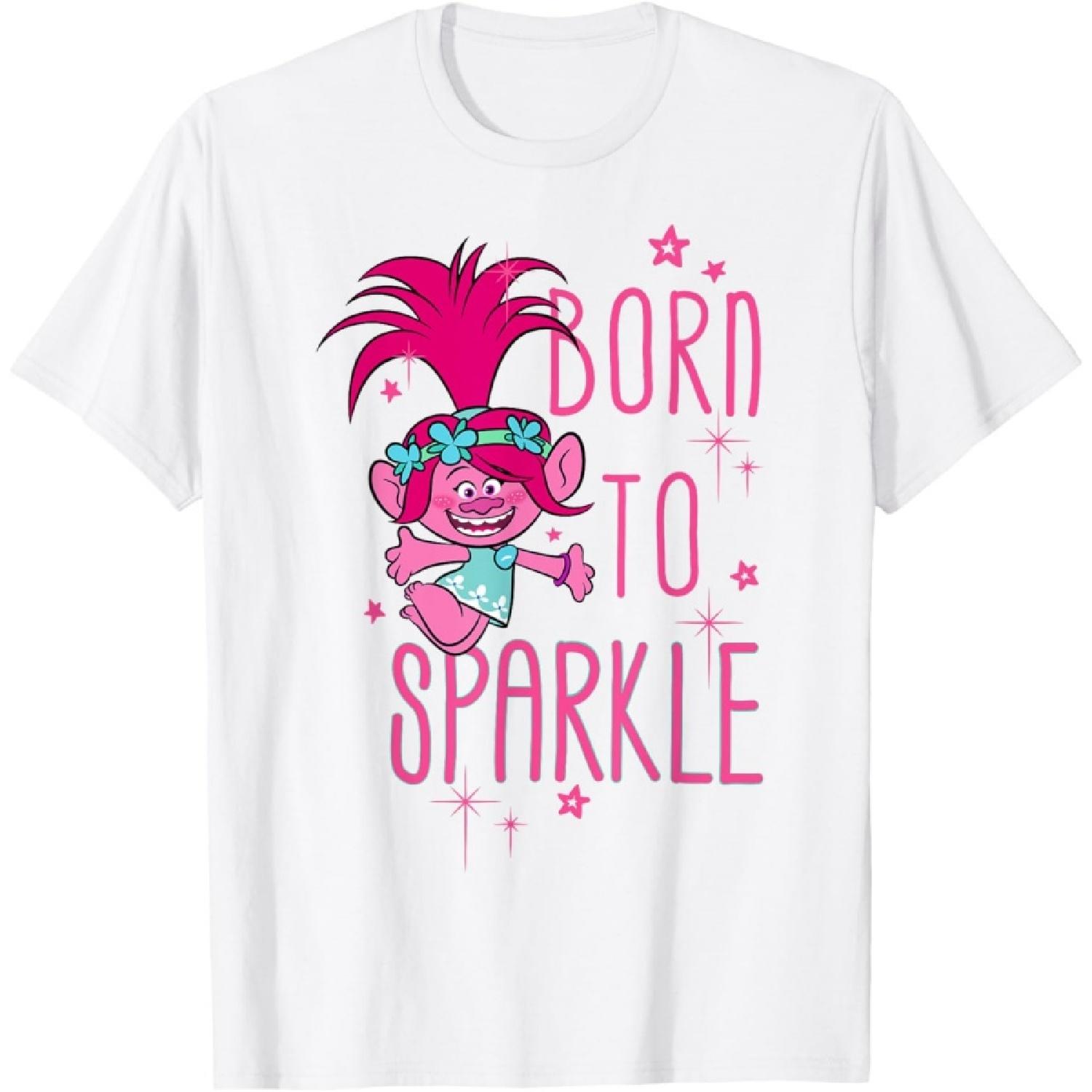 Футболка DreamWorks Trolls Born To Sparkle XXXXXL белый