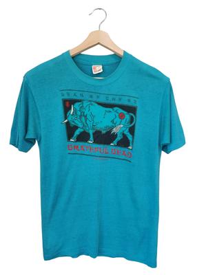 Vintage 1986 Grateful Dead Band Grateful Dead Year of the Ox Tour T Shirts Jerry Garcia Art Work 80s Grateful Dead Signal Made In USA Size L