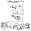 Butterfly Wall Stickers For Living Room Bedroom Decoration Kids Girls Decals Home Background Paper PVC Murals