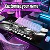 Custom Name Personalized Manly Warringah Sea Eagles Pattern Mousepad, Laptop PC Desk Mat, Decorative Desk Mat for Home Keyboard Pad Gift
