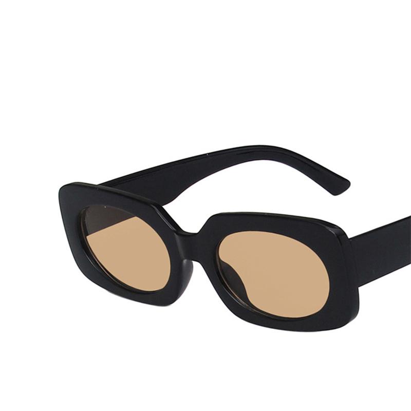 

New Yellow Rectangle Sunglasses Women Ins Style Sun Glasses Male Female Brand Designer Candy Colors Small Square Oculos De Sol only 1pcs sunglasses