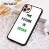 MaiYaCa Vegan Food Vegetarians VEGGIE Quotes Phone Case For iPhone 17 Air 16 15 plus 11 12 13 14 pro max  coque
