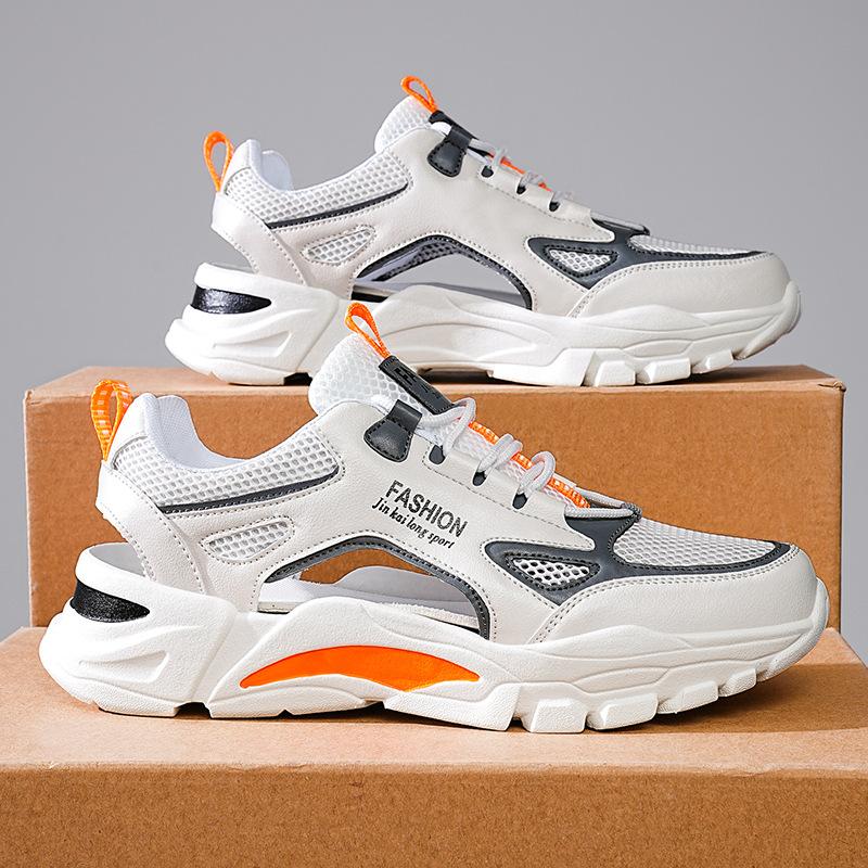

Men s Shoes With Breathable Odor Proof Mesh Hollowed Out Casual Sports Soft Sole Versatile Dad s Trendy Children Students 38