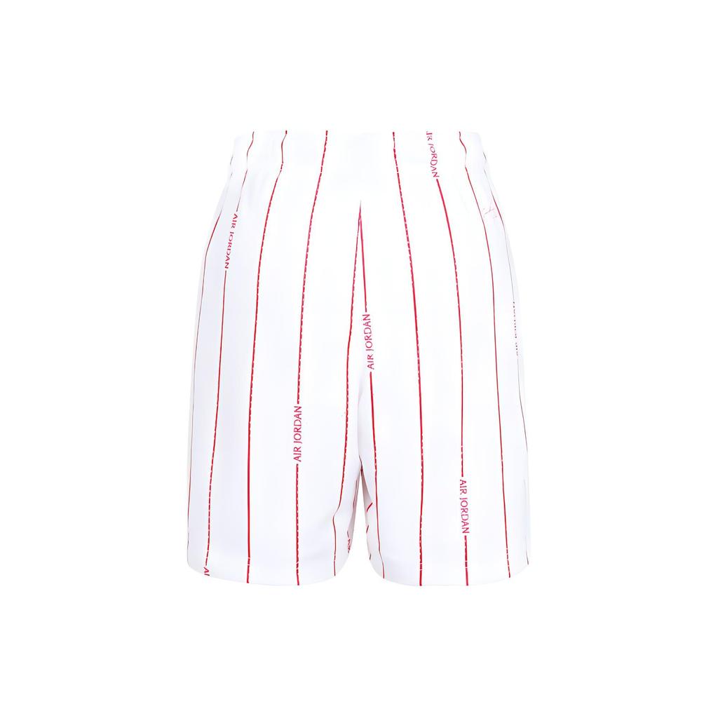 Jordan Essentials Breathable Striped Print Shorts Men Bottoms White DM1358-100