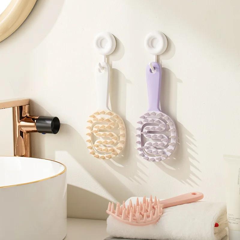 Shampoo Hair Brush Hair Massage Scalp Combs Head Washing Brush Long Handle Dry And Wet Brush Shower Spa HairdressingTool Girls