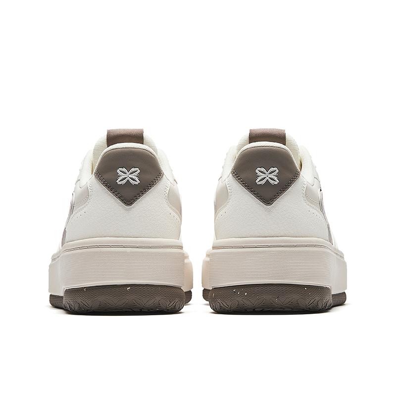 Anta Qingfeng 1 Simple Versatile Non-Slip Wear-Resistant Low-Top Skate Shoes Women Sneaker Beige Brown Pink 122538035-5