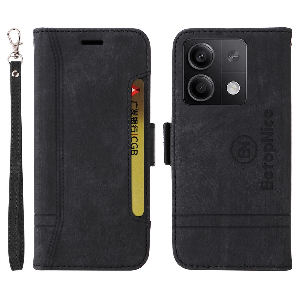 BETOPNICE 001 for Xiaomi Redmi Note 13 5G/Redmi Note 13 5G (China) Case Imprint Leather Cover