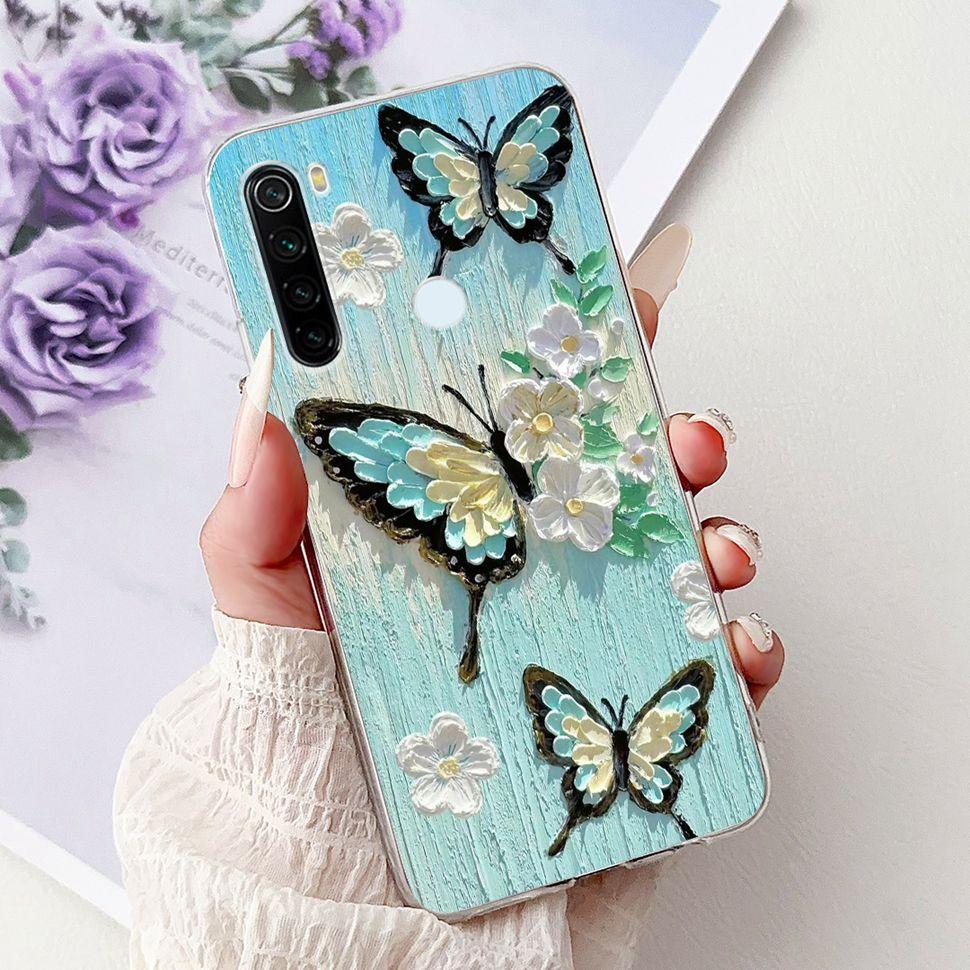 6,3" Silikonowe Etui Dla Xiaomi Redmi Note 8 Miękkie TPU Z Uroczy Wzorem Pokrowiec Etui Dla Redmi Note 8 Note8 Ochronna Obudowa Zderzak