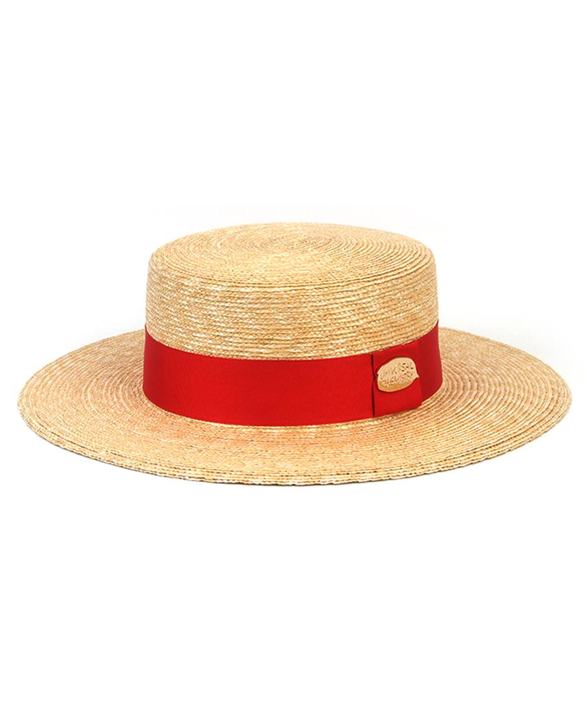 Yunibeosyeolkemiseuteuli Red Line Kangkang Panama Hat Panama Hat