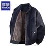 ROMON Men's Fleece-Lined Casual Flight Jacket