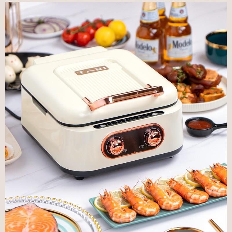 Dual-Sided Electric Pancake & Crepe Maker with Adjustable Floating Design