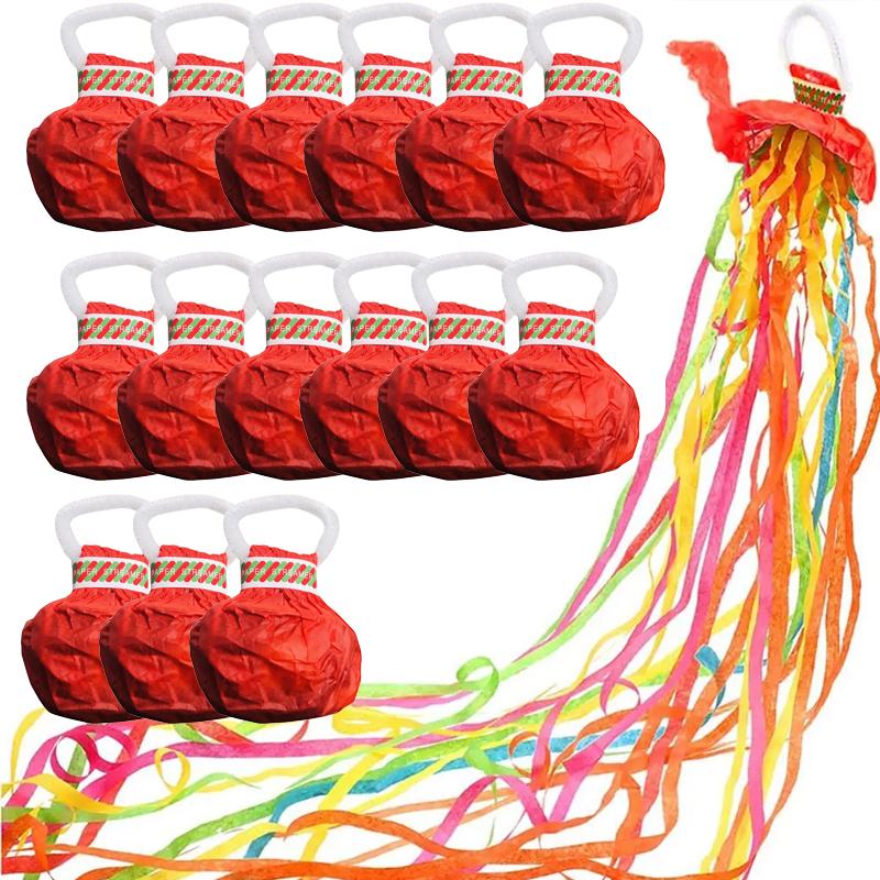 Konfetti Handwurf Band Requisiten Luftschlangen Atmosphäre Requisiten Papierknaller Popper Zufällige Farbe Papier, Geeignet für Partys, Geburtstage und Feiertage