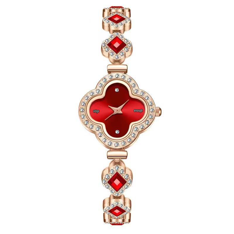 Four-Leaf Clover Quartz Women's Fashion Bracelet Watch