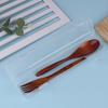 Portable Transparent Makeup Brush Organizer Eyebrow Pencil Tableware Chopsticks Storage Box Kitchen Accessories