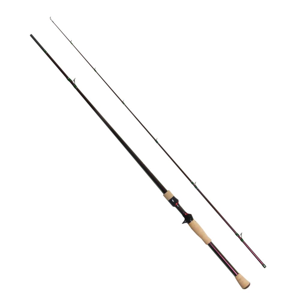 Orig Fishing Tackle Kingfisher C662M Hard Rod Case with Lure Style for Bass, Rockfish, and Boat Seabass (ori-784092)