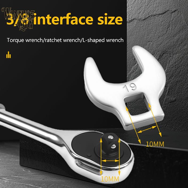 Hot Sale 8Pcs Heavy Duty Chrome Vanadium Crowfoot Wrench Set Inch Metric Multitool For Auto Repair Garage Mechanic Work