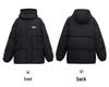 Women's 2024 Korean-Style Black Down Cotton Jacket - Winter Loose Fit, Trendy & Thickened for Students.