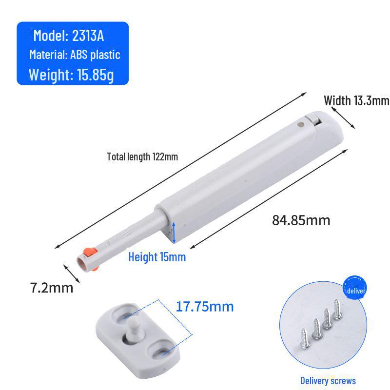 Push-to-Open Cabinet Door Rebounder: Handle-Free, Invisible Self-Bounce Accessory for Wardrobe and Cabinets