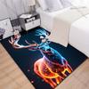 New Product Neon Glowing Deer Carpet for Living Room Bedroom Bedside Floor Mat Cloakroom Children Play Mat Area Rug Large Size