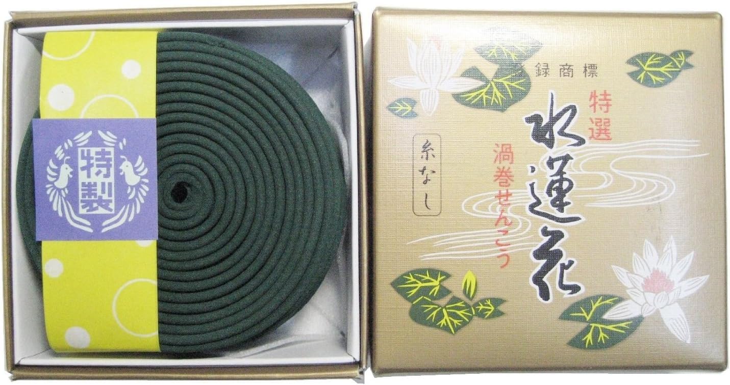 

Awaji Baikondou Пахощі Приблизно 12 14 7 Підвісні Спіральні Пахощі Спеціальна Добірка Водяна Лілія Підвісні Спіральні Пахощі 7-й 49-й x 120 золотий