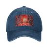 Yayoi Kusama Abstract Painting Denim Cap Casual Baseball Caps Adjustable Hat Summer Unisex Baseball Hats