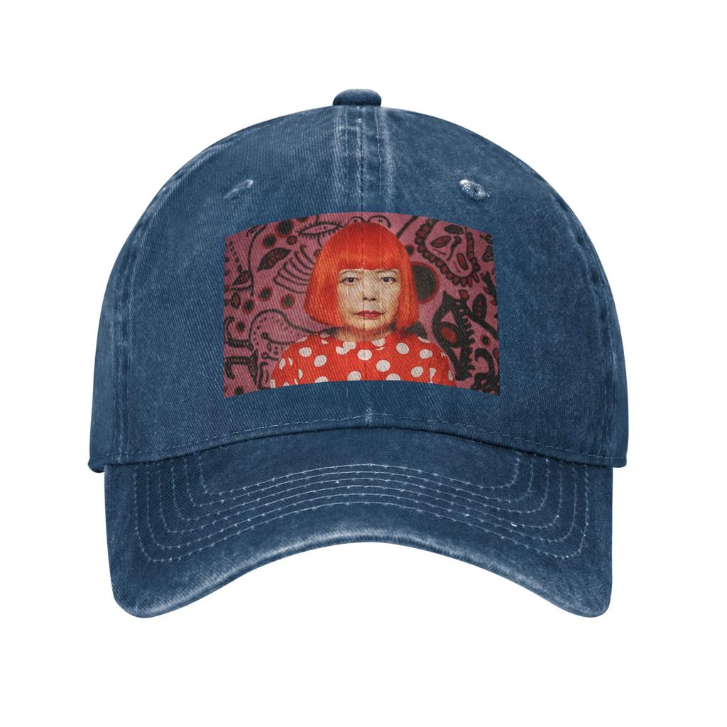Yayoi Kusama Abstract Painting Denim Cap Casual Baseball Caps Adjustable Hat Summer Unisex Baseball Hats